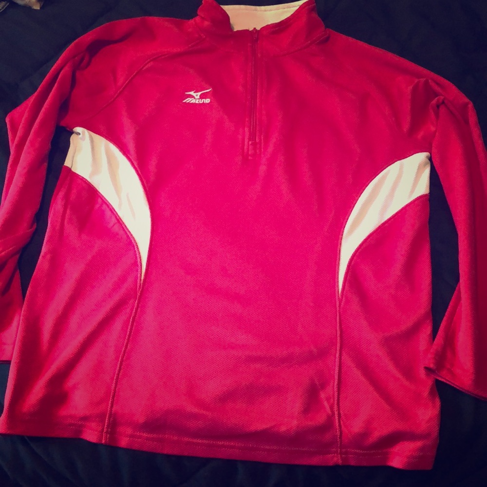 A Mizuno sweatshirt